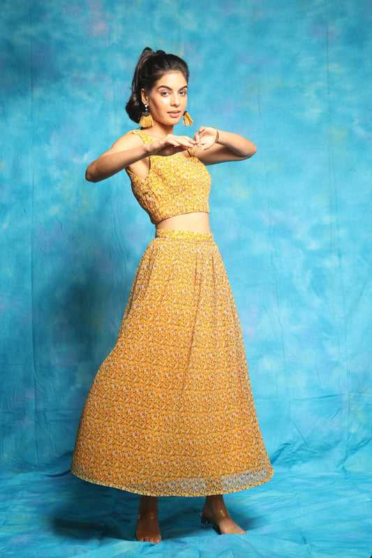 Floral co-ords skirt set