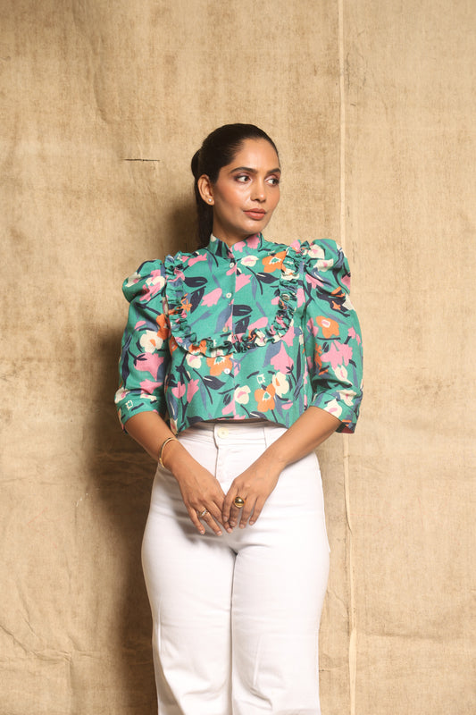 Gardenia short freel top