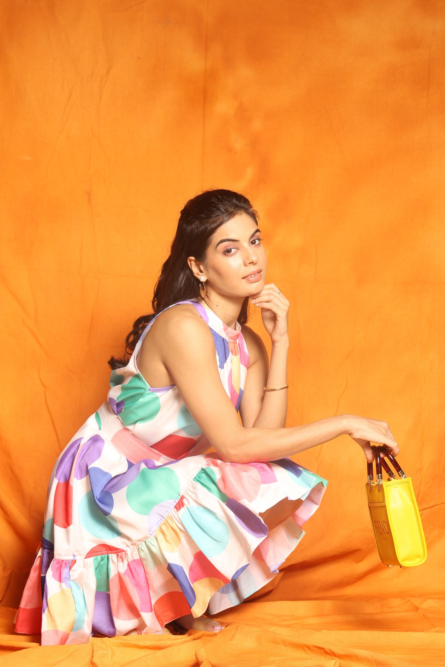 Rainbow Polks Dress