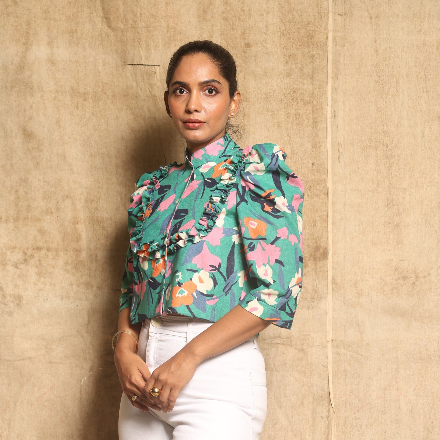 Gardenia short freel top