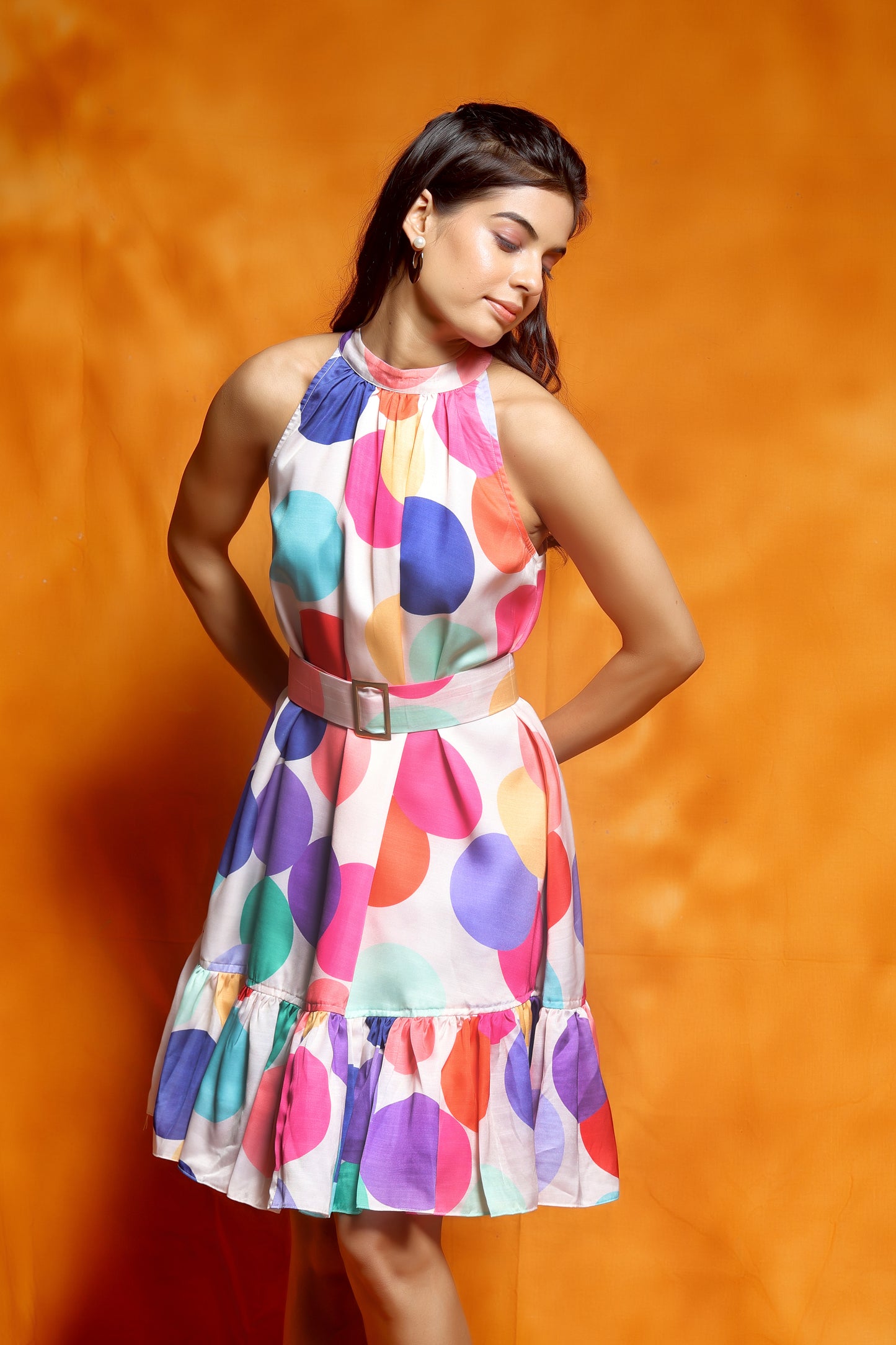 Rainbow Polks Dress